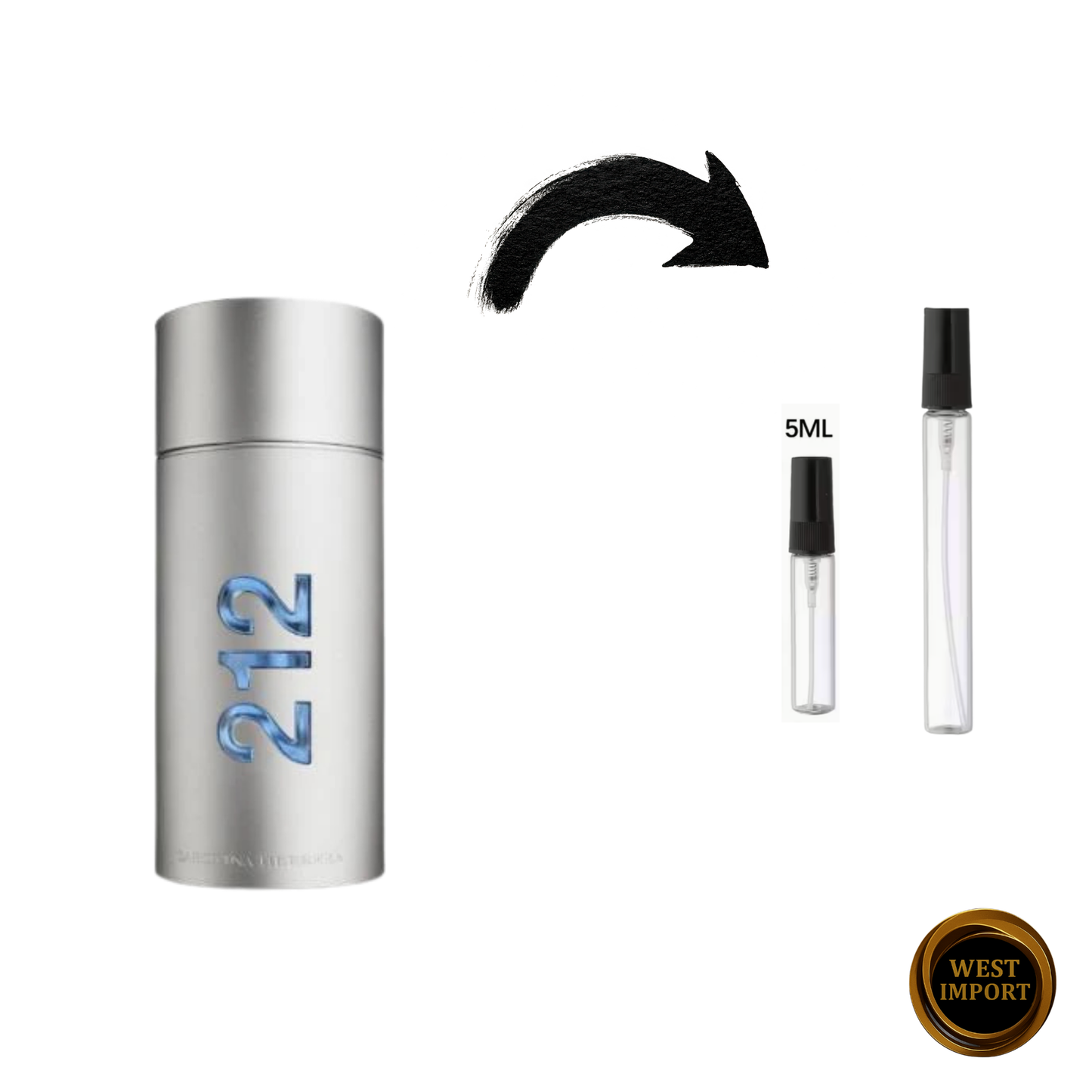 212 MEN CAROLINA HERRERA DECANT 5 ML