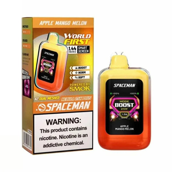 APPLE MANGO MELON SMOK SPACEMAN NEBULA 25K PUFFS($22.000 precio minorista )