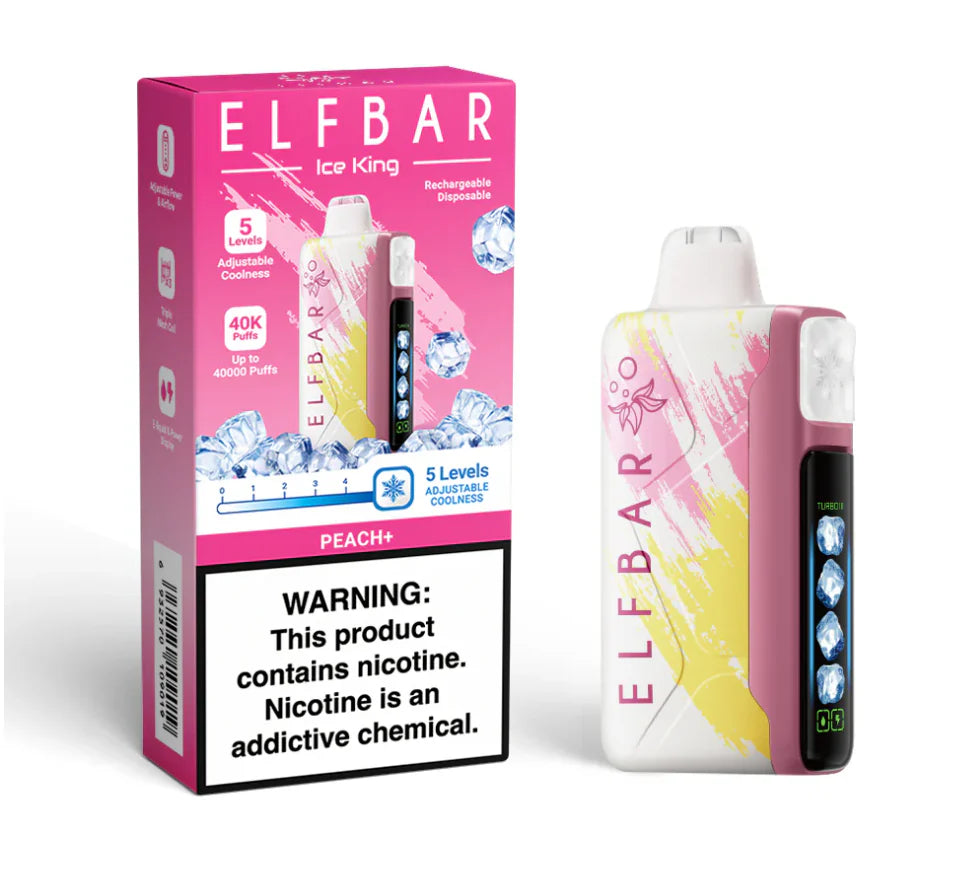 PEACH + ELF BAR ICE KING 40K