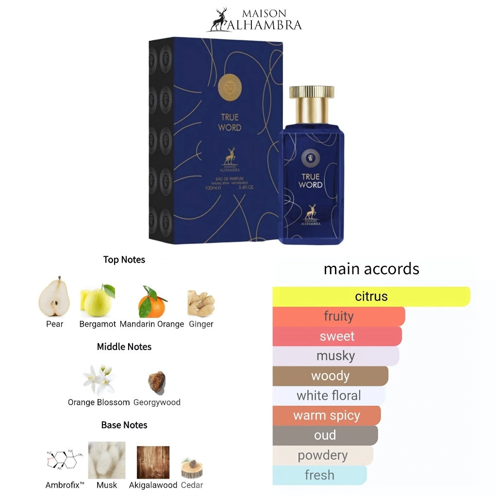 MAISON ALHAMBRA TRUE WORD EDP DECANT