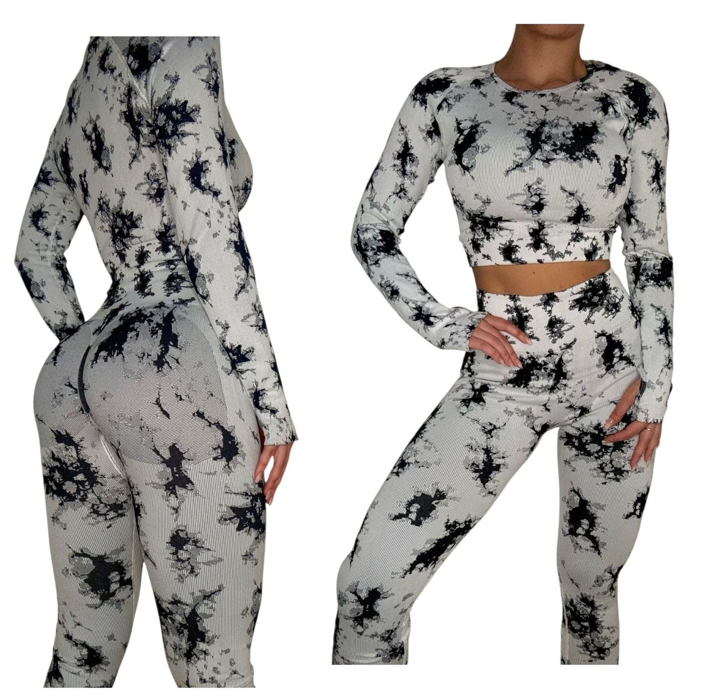 Conjunto Deportivo Importado Push Up – Estampado Tie Dye -