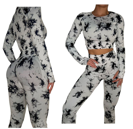 Conjunto Deportivo Importado Push Up – Estampado Tie Dye -