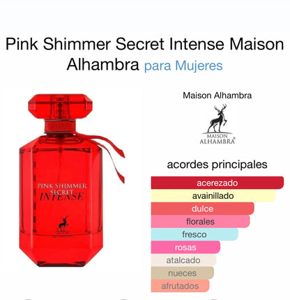 MAISON ALHAMBRA PINK SHIMMER SECRET INTENSE 100ML