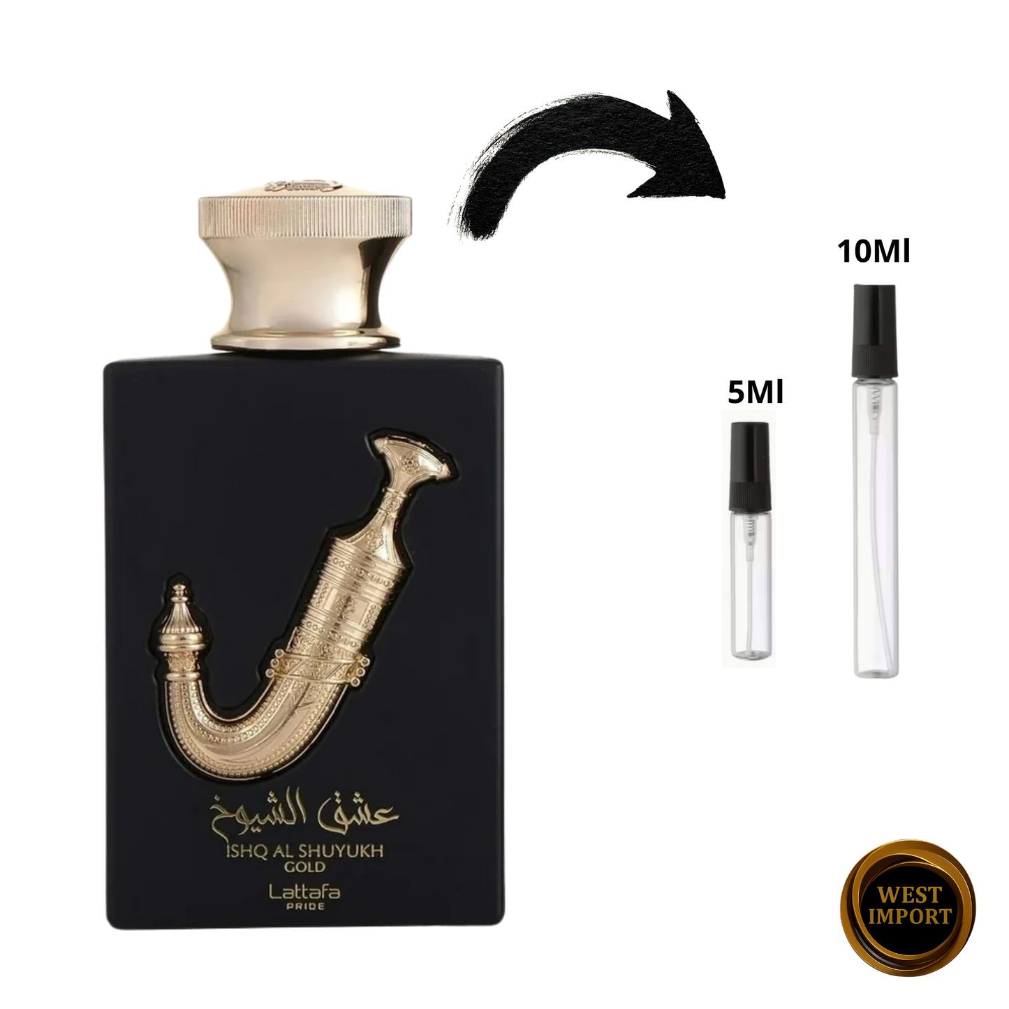 DECANT LATTAFA ISHQ AL SHUYUKH GOLD