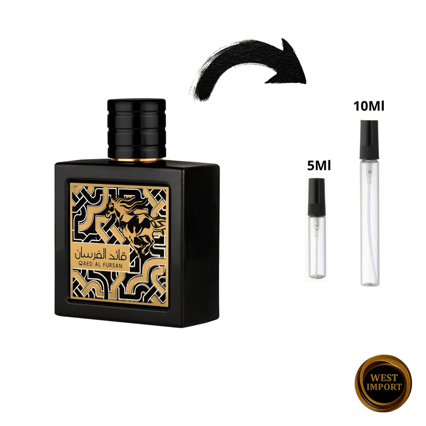 DECANT LATTAFA QAED AL FURSAN BLACK