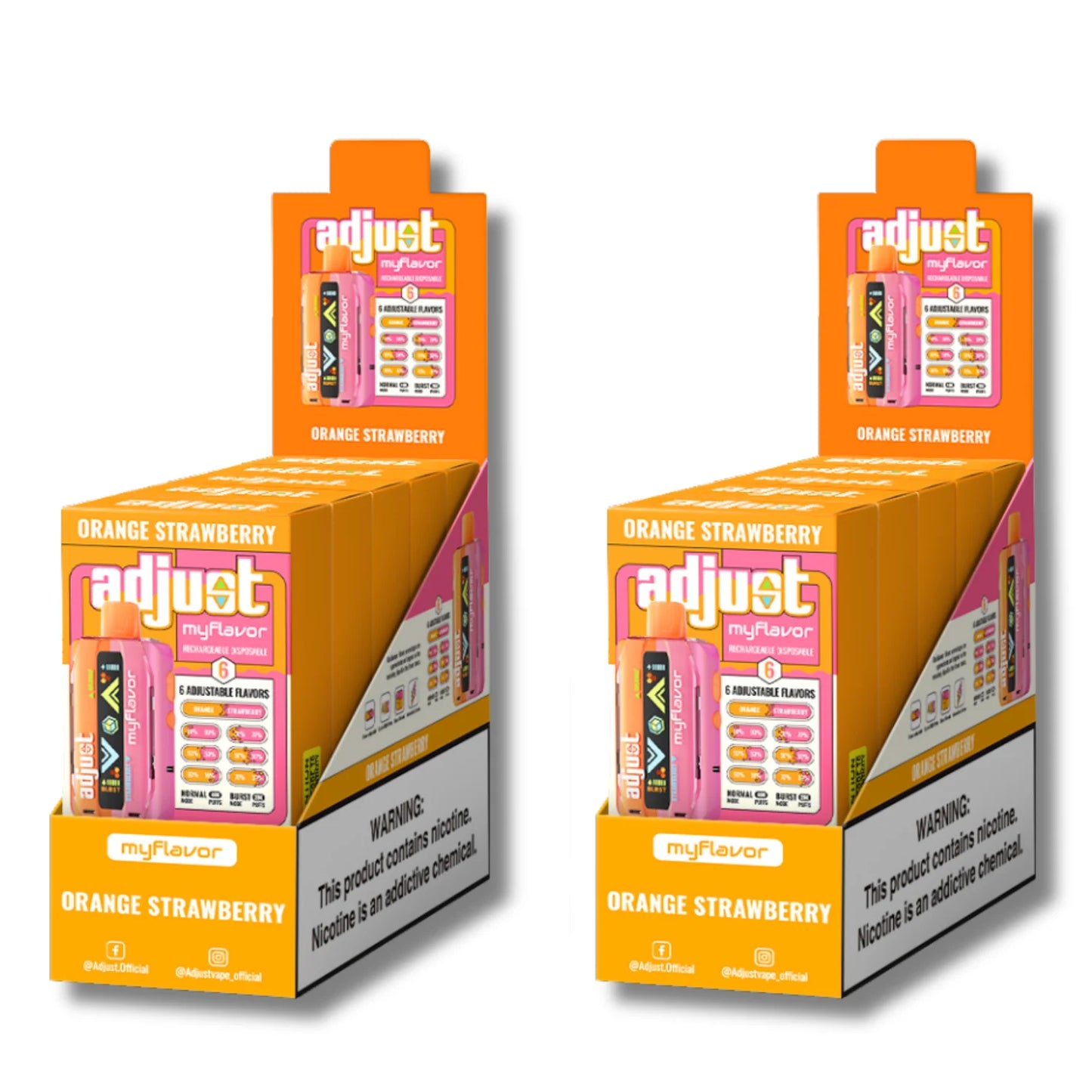 ADJUST MYFLAVOR 40k ORANGE STRAWBERRY (30.000 por menor)