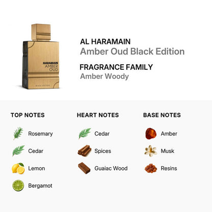 AL HARAMAIN AMBER OUD GOLD 120M EDITION BLACK UNISEX