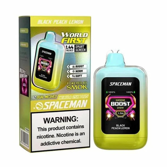BLACK PEACH LEMON SMOK SPACEMAN NEBULA 25K PUFFS($22.000 precio minorista )