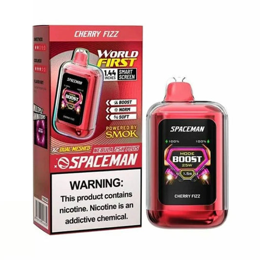 CHERRY FIZZ SMOK SPACEMAN NEBULA 25K PUFFS($22.000 precio minorista )