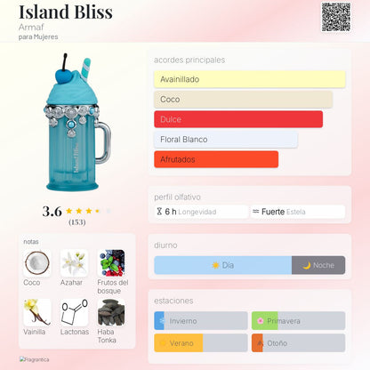 ARMAF ISLAND BLISS EDP 100ML